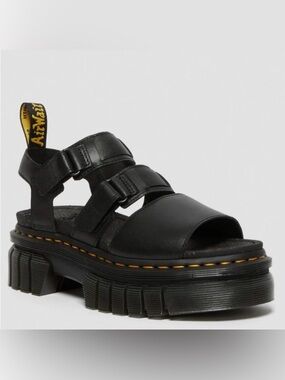 Dr. Martens Ricki Leather 3 Strap Platform Sandals